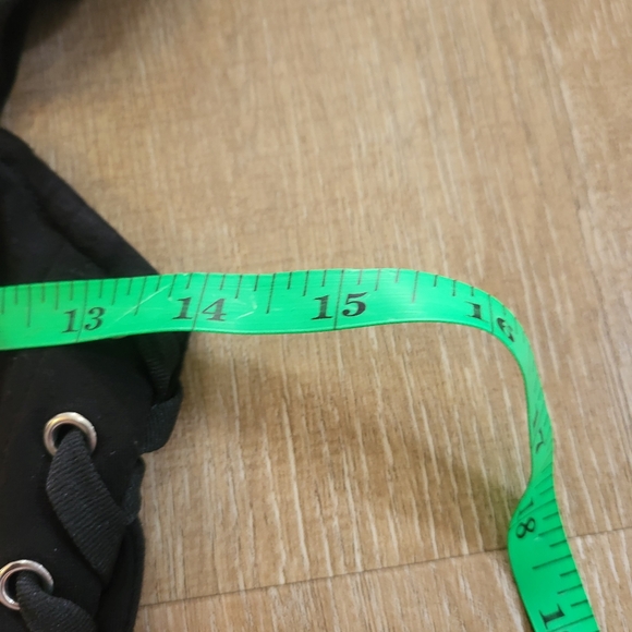 Bustier Sude Laced Up Crop Top Size Small - Picture 4 of 6